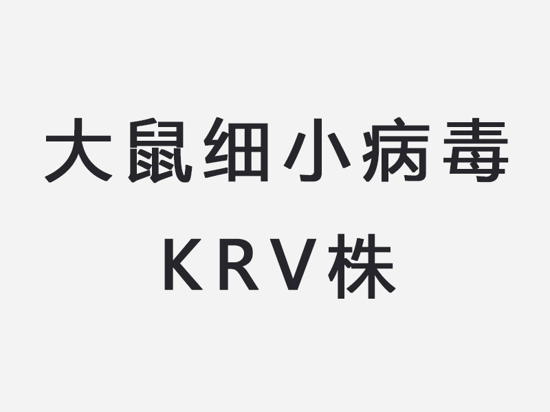 大鼠细小病毒KRV株