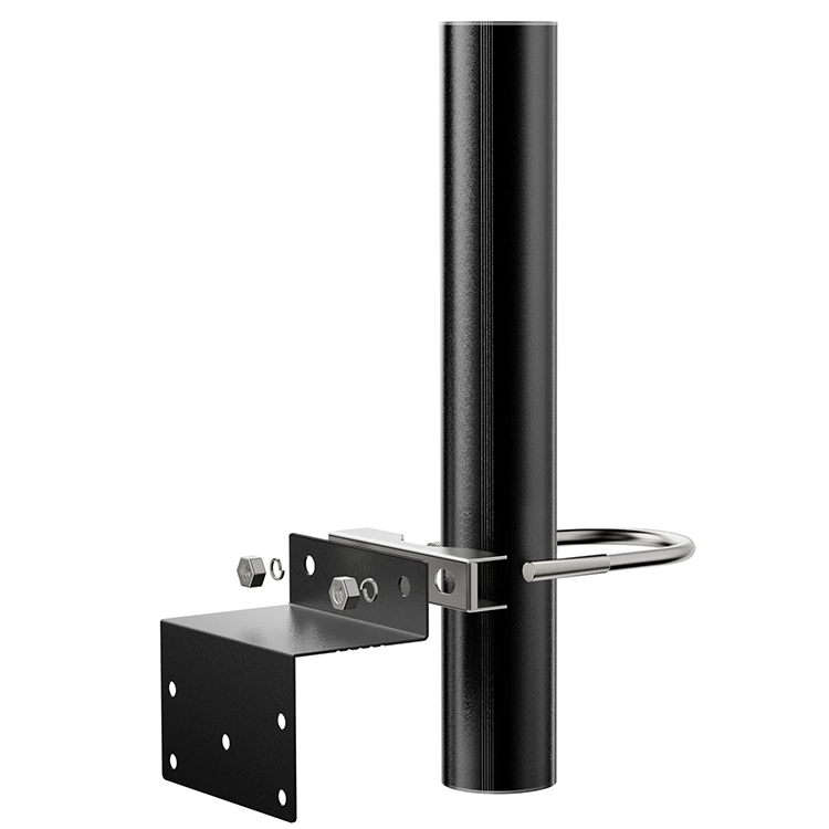 JH-Mech Antenna Mounting Pole ODM Round Black Powder Coated Carbon Steel Pole Roof Antenna