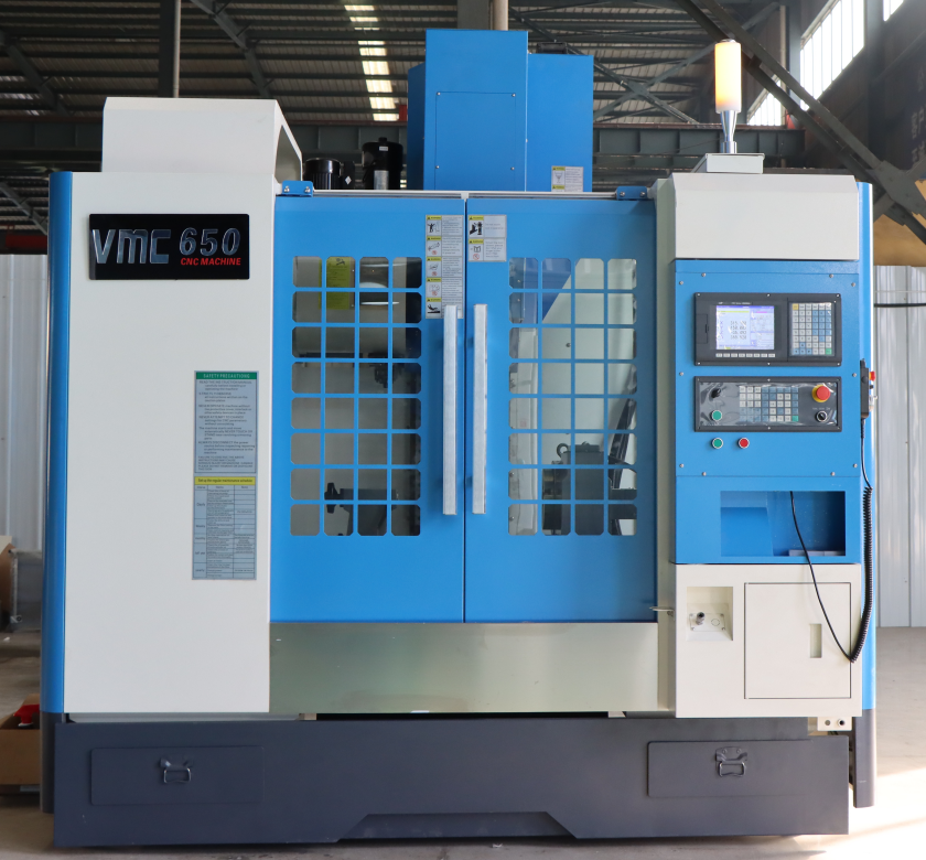 CNC Machine Center VMC650 Vertical Machining  Center Controlled by X, Y and Z Coordinates with Drilling Milling Boring Functions 
