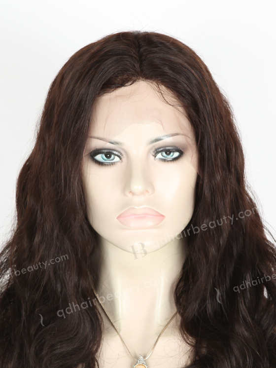 In Stock Indian Remy Hair 18" Body Wave 1b# Color Lace Front Wig SLF-01044