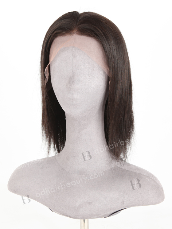 In Stock Indian Remy Hair 10" Straight Natural Color 13x6 Lace Front Wig LLF-01001