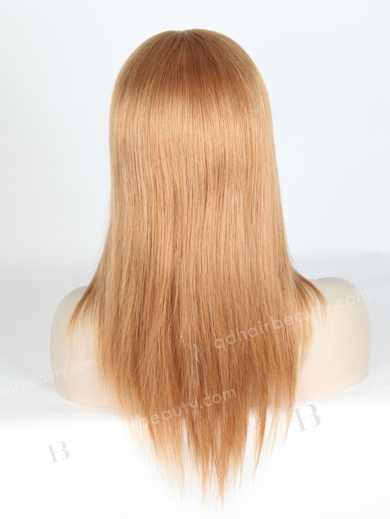 In Stock European Virgin Hair 14" Straight 10#/18# Evenly Blended Lace Front Silk Top Glueless Wig GLL-08020