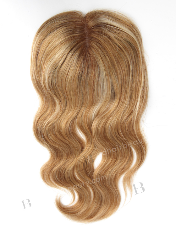 5.5''*5'' European Virgin Hair Double Draw 12" Picture Color Picture Curly Silk Top Hair WR-TC-062