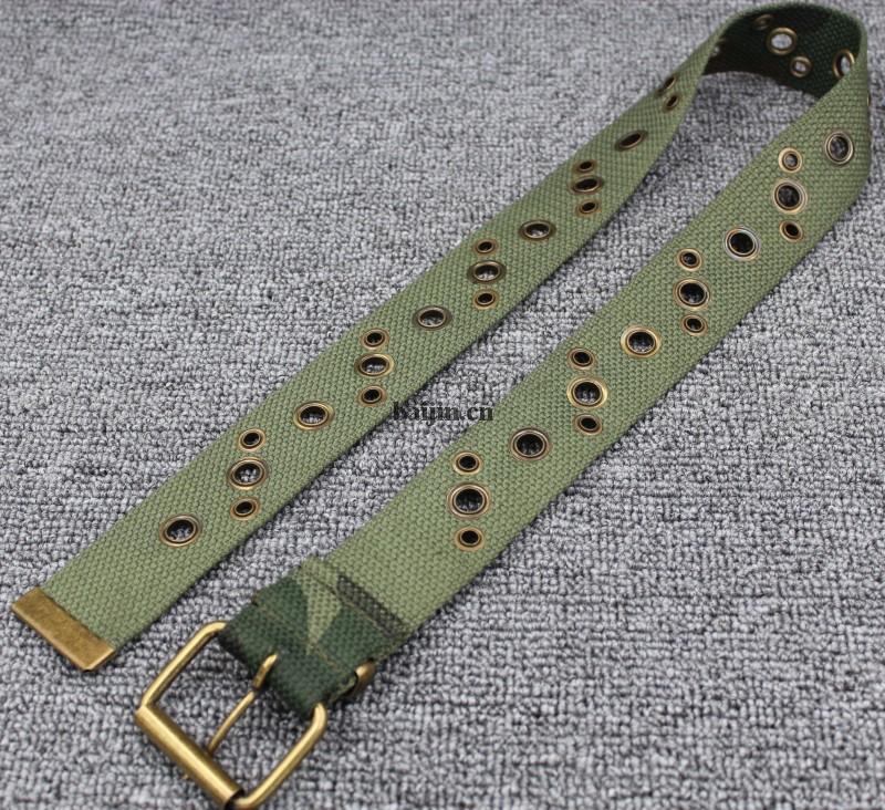 3.8cm Camouflage color canvas fabric iron buckle webbing belt