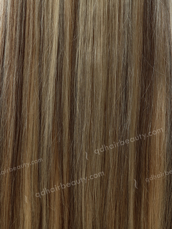 Blonde Hair with Brown Highlight Human Hair Wigs WR-LW-035