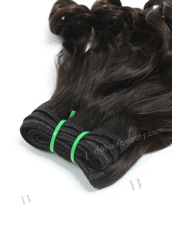 Hot Selling Straight With Curl Tip 12'' Peruvian Virgin Human Hair Wefts WR-MW-106