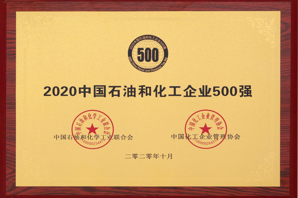 2020中国石油和化工企业500强