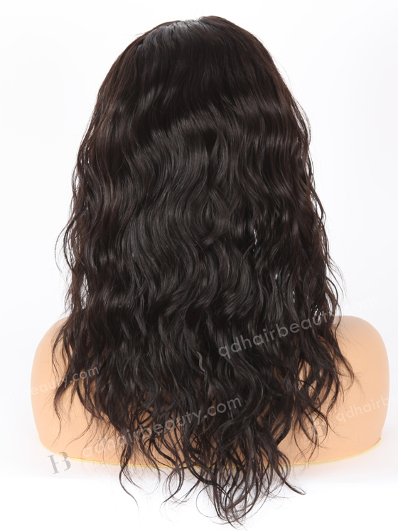 Full Lace Human Hair Wigs Indian Remy Hair 14" Nature Wave 1B# Color FLW-01096