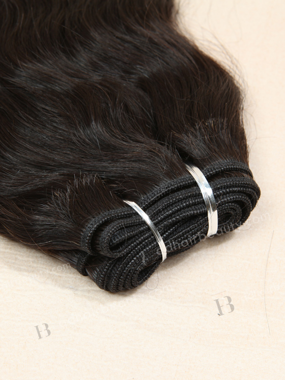 In Stock Indian Remy Hair 12" Natural Wave Natural Color Machine Weft SM-044