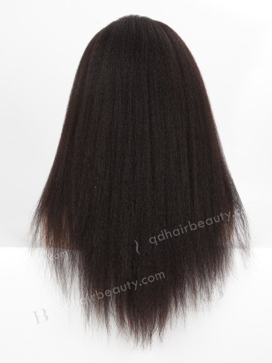 In Stock Indian Remy Hair 18" Italian Yaki Natural Color 360 Lace Wig 360LW-01013
