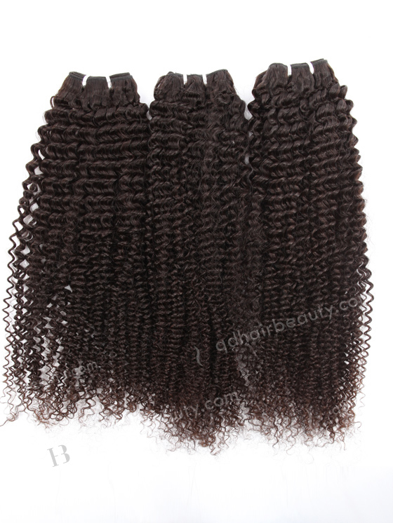 Double Draw 26'' Indian Virgin Kinky Curl Natural Color Human Hair Wefts WR-MW-141