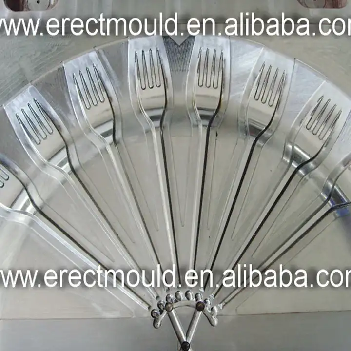 hot sale professionally made disposable fork spoon mold mould