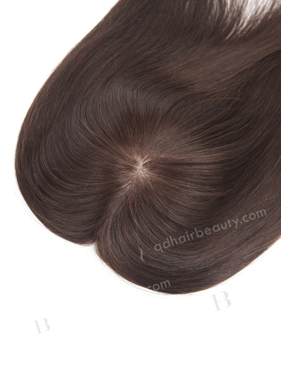 5.5"*6" European Virgin Hair 16" Straight Color 2# Silk Top Hair WR-TC-043