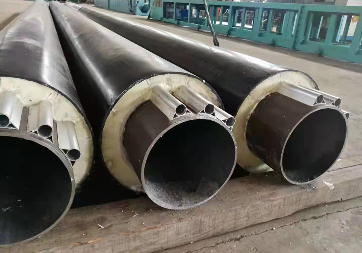 Steel jacketed steel insulation pipe