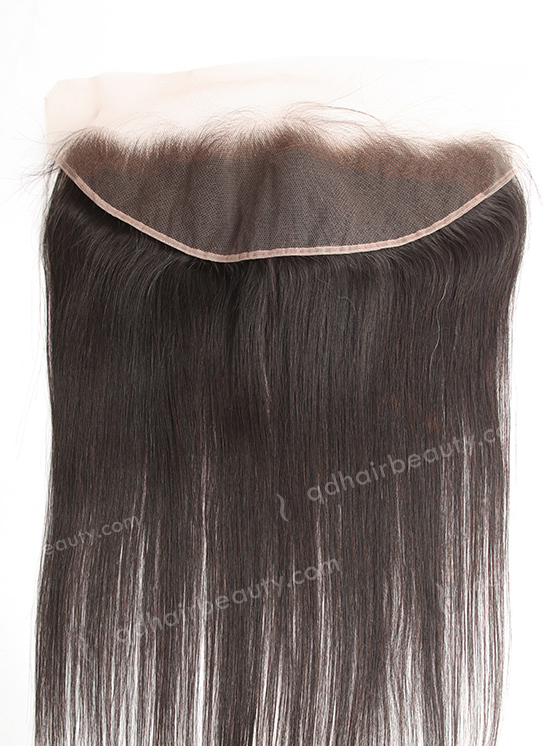 In Stock Indian Virgin Hair 18" Straight Natural Color Lace Frontal SKF-105