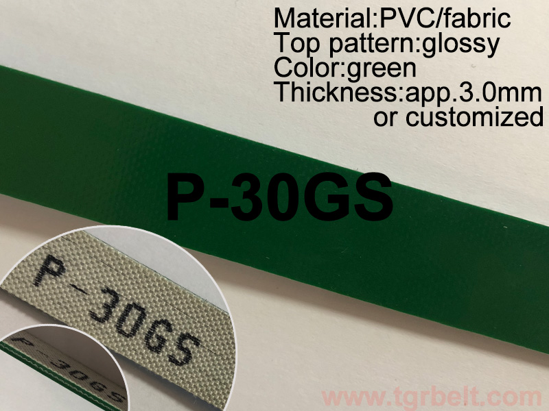 2-Ply PVC Rubber Smooth Top Conveyor Belt P-30GS