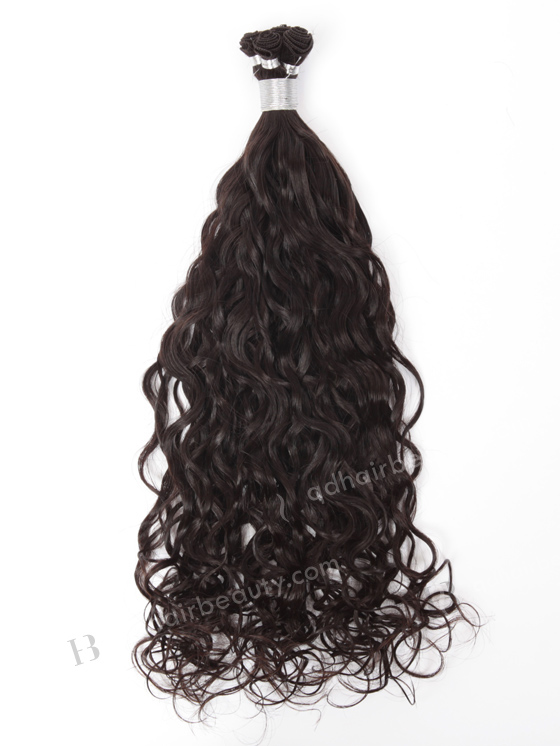 Natural Curly Cuticle Virgin Hand Tied Wefts WR-HTW-003