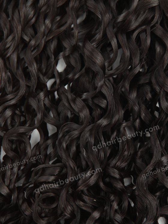 In Stock 7A Peruvian Virgin Hair 16" Double Drawn Tight Pissy Curl Natural Color Machine Weft SM-6123