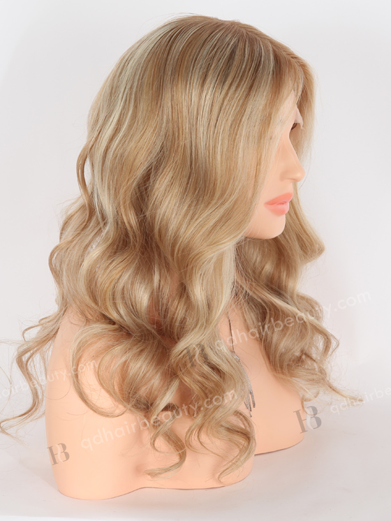 In Stock European Virgin Hair 18" Beach Wave T8a/60# with 8a# Highlights Color Grandeur Wig GRD-08023