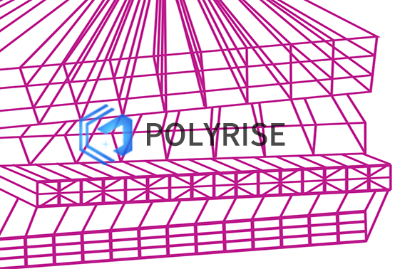 POLYRISE-polycarbonate hollow sheet with roud edge