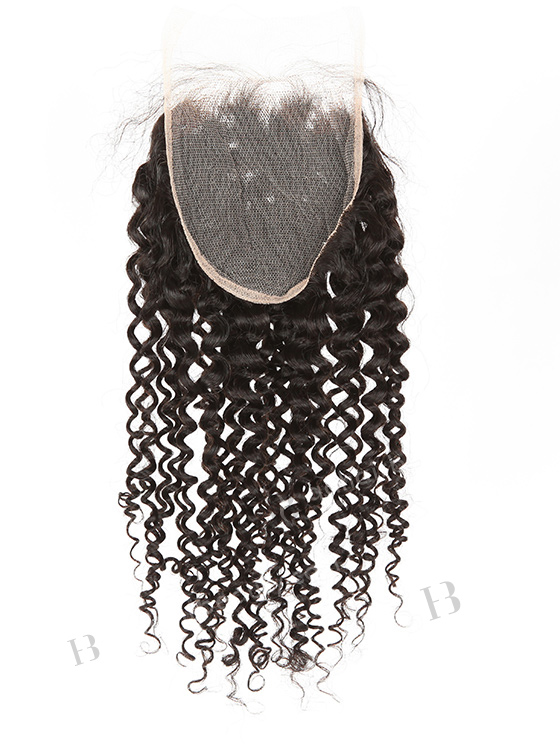 In Stock Brazilian Virgin Hair 18" Deep Wave Natural Color Top Closure STC-387
