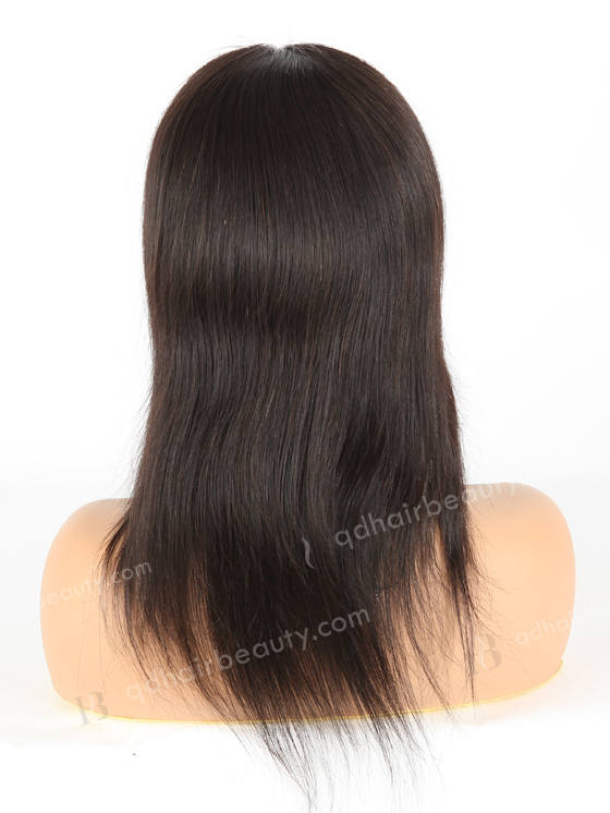 In Stock Indian Remy Hair 12" Straight Natural Color Full Lace Wig FLW-01004