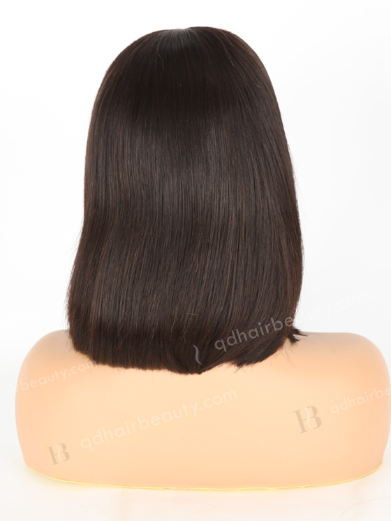 In Stock Indian Remy Hair 12" BOB Straight Natural Color Lace Front Wig SLF-01289