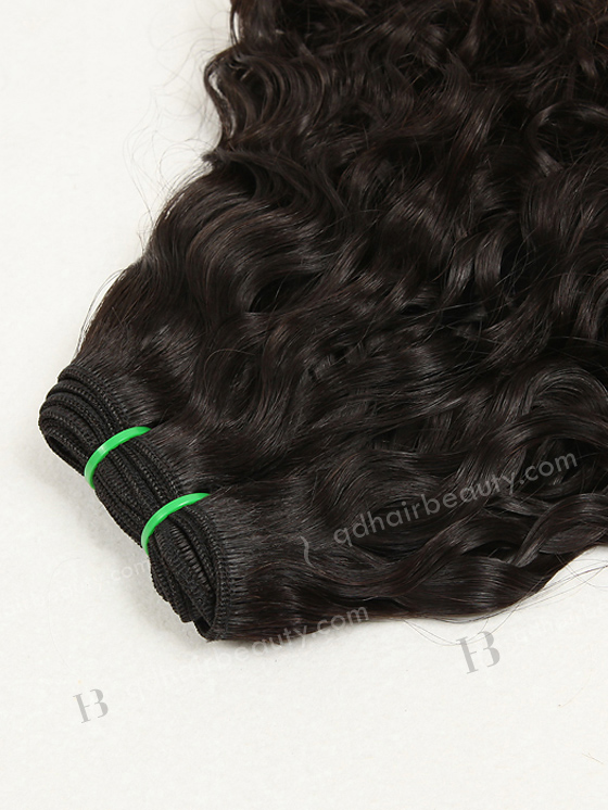 Double Draw 12'' Bouncy Curl Natural Color Peruvian Virgin Hair Extensions WR-MW-012
