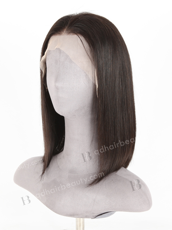 In Stock Indian Remy Hair 14" Straight（BOB) Natural Color HD Lace Front Wig LLF-01026