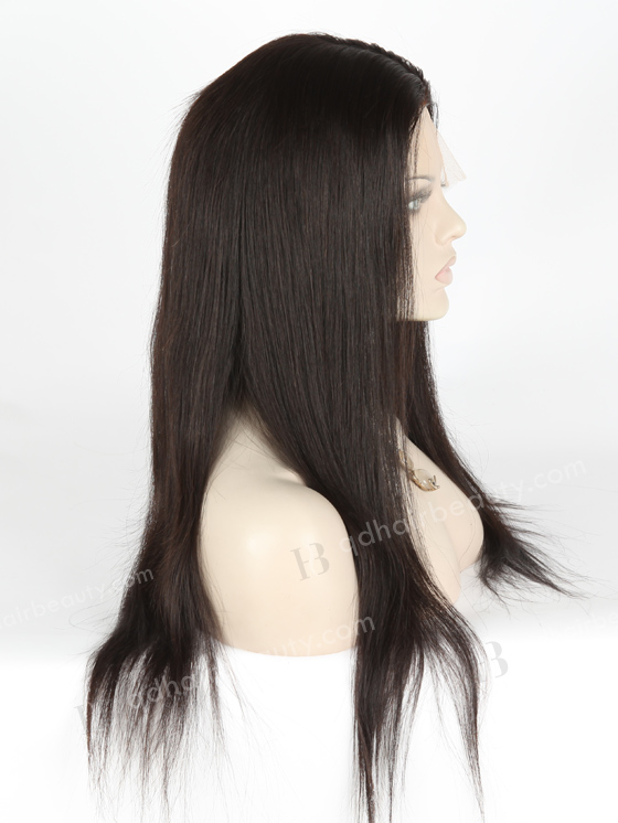 In Stock Brazilian Virgin Hair 20" Straight Natural Color Silk Top Full Lace Wig STW-422