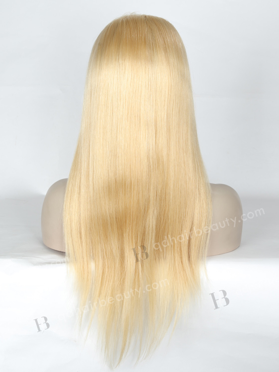 In Stock European Virgin Hair 18" Straight 613# Color Silk Top Glueless Wig GL-08034