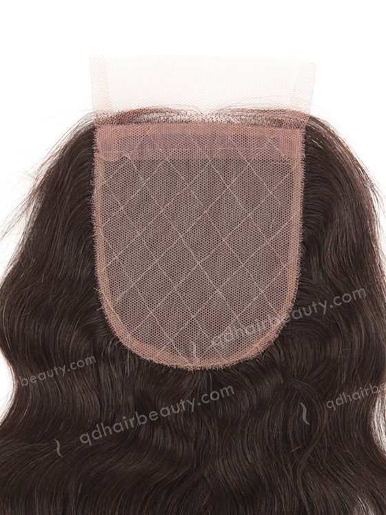 In Stock Indian Remy Hair 10" Natural Wave Natural Color Silk Top Closure STC-252