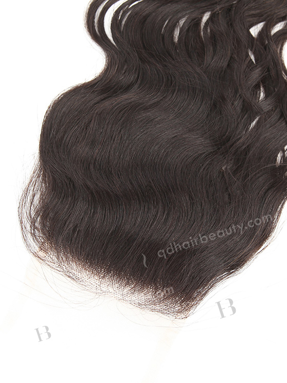 In Stock Brazilian Virgin Hair 14" Natural Wave Color 1B# Top Closure STC-379