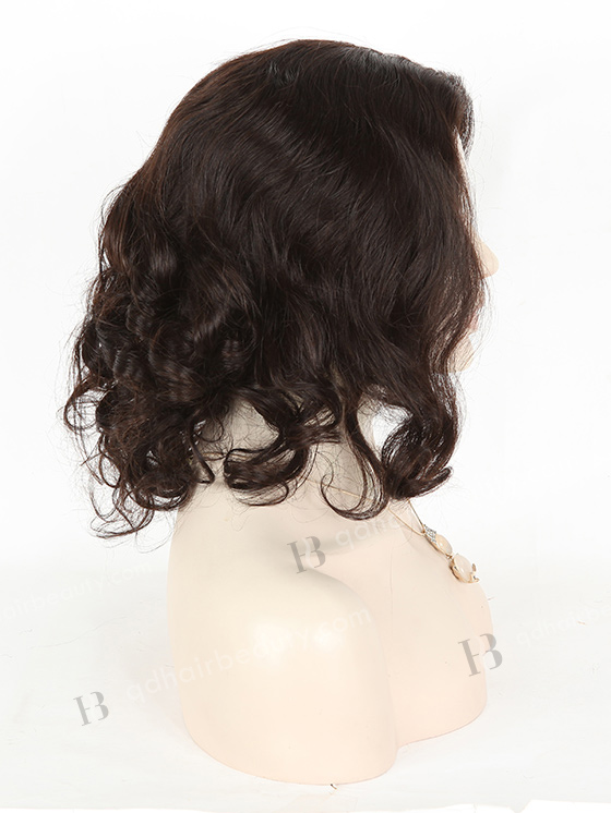 In Stock Malaysian Virgin Hair 14" Big Curl Natural Color Silk Top Glueless Wig GL-03041