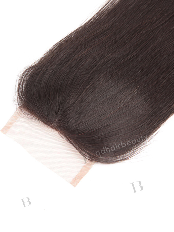 In Stock Chinese Virgin Hair 18" Natural Straight Natural Color Top Closure STC-296