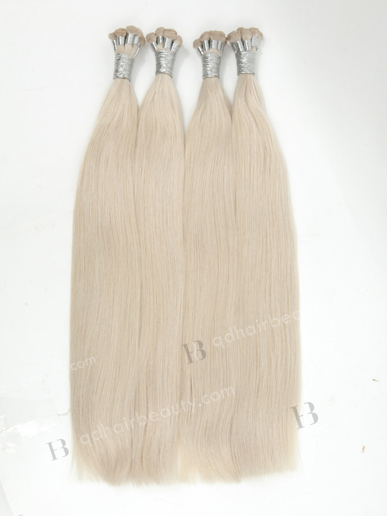 Cut Point White Color Brazilian Hair Hand Tied Weft WR-HTW-018
