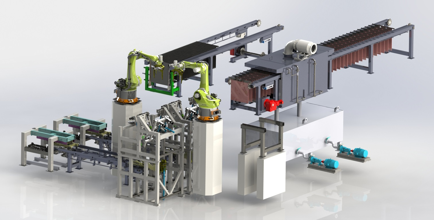 Cathode stripping machine（robot  conveyor）