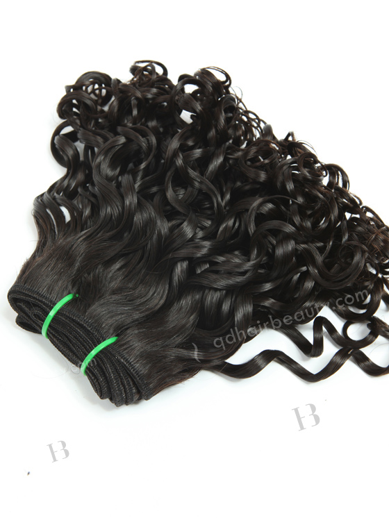 In Stock 7A Peruvian Virgin Hair 10" Double Drawn Bouncy Curl Natural Color Machine Weft SM-620