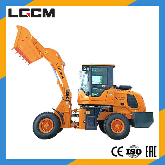 Small Wheel Loader with Pallet Fork and 4in1 Bucket