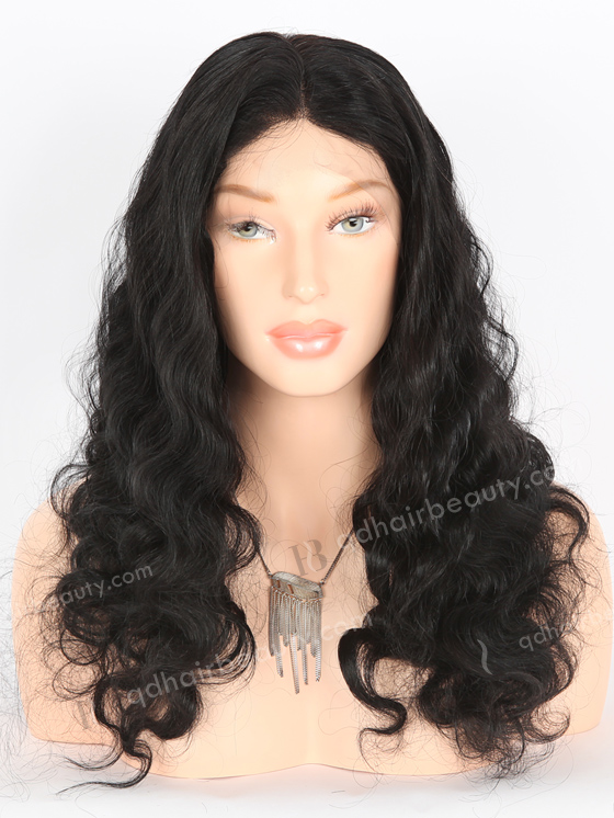 In Stock Indian Remy Hair 22" Body Wave 1# Color Full Lace Wig FLW-01647