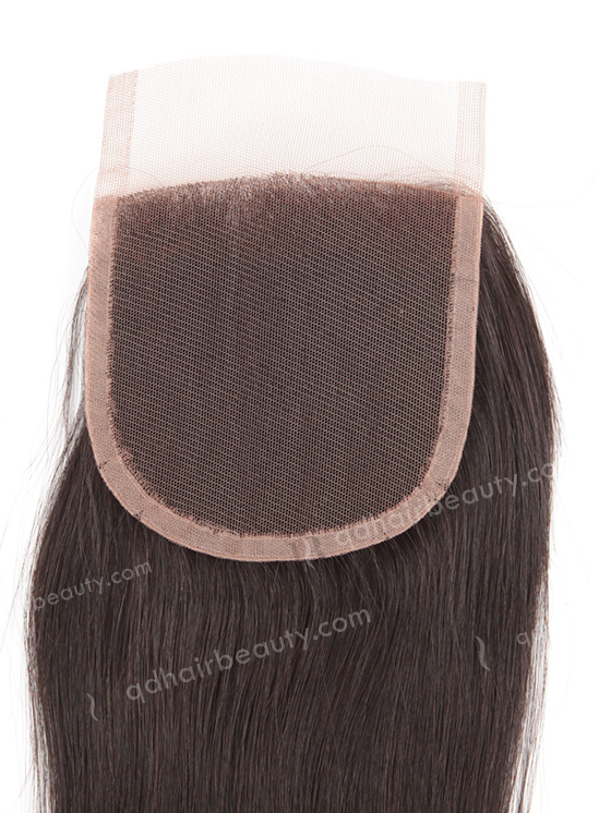 In Stock Brazilian Virgin Hair 12" Straight Natural Color Top Closure STC-265