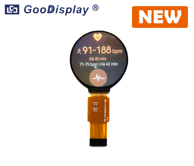 1.3 inch 320x320 round LCD circle TFT module display, GDTY0130H100N