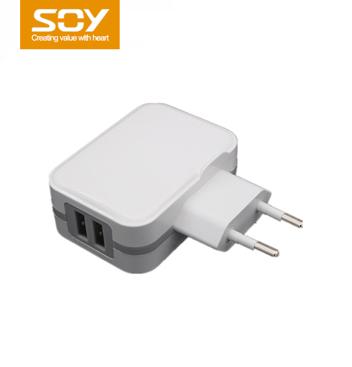 5V3.4A Dual USB Travel Charger