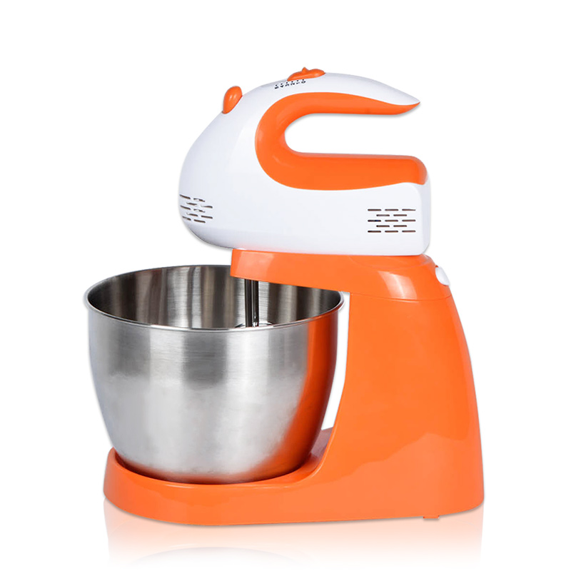 CX-6638 5 Speed 100W 120W 150W 200W 250W Egg Beater Electric Hand Held Table Stand Food Mixer with Mixing Bowl