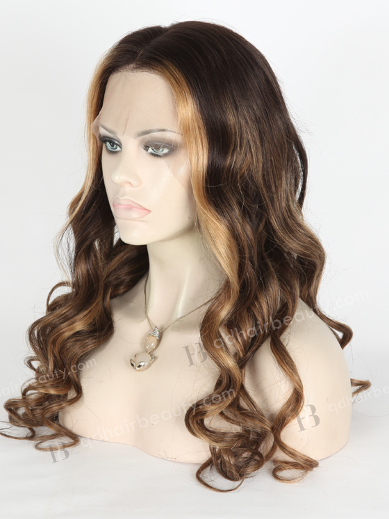Fashion Highlight Color 22'' Peruvian Virgin Hair Full Lace Wigs WR-LW-118