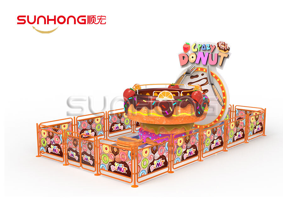 Crazy Donuts Amusement Rotating DisneylandList Six Flags New Ride
