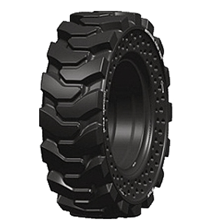 Side hole solid tire