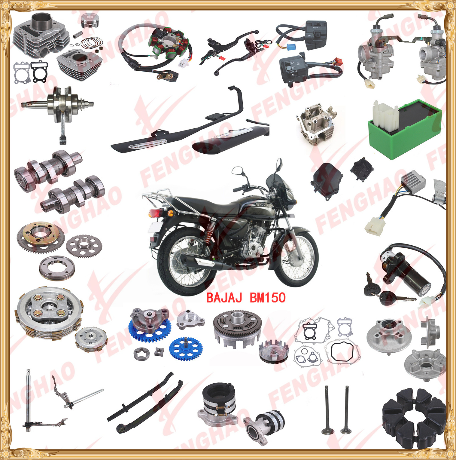 MOTORCYCLE SPARE PARTS FOR BAJAJ BM150