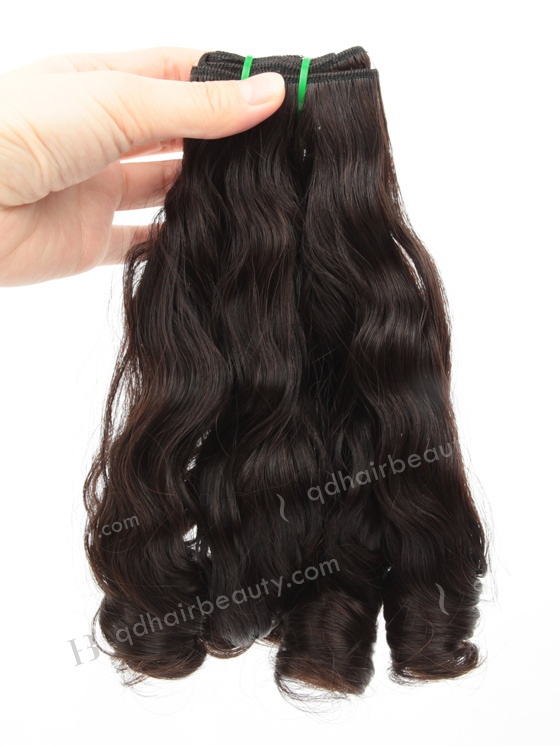 In Stock 7A Peruvian Virgin Hair 12" Double Drawn Olive Curl Natural Color Machine Weft SM-6102