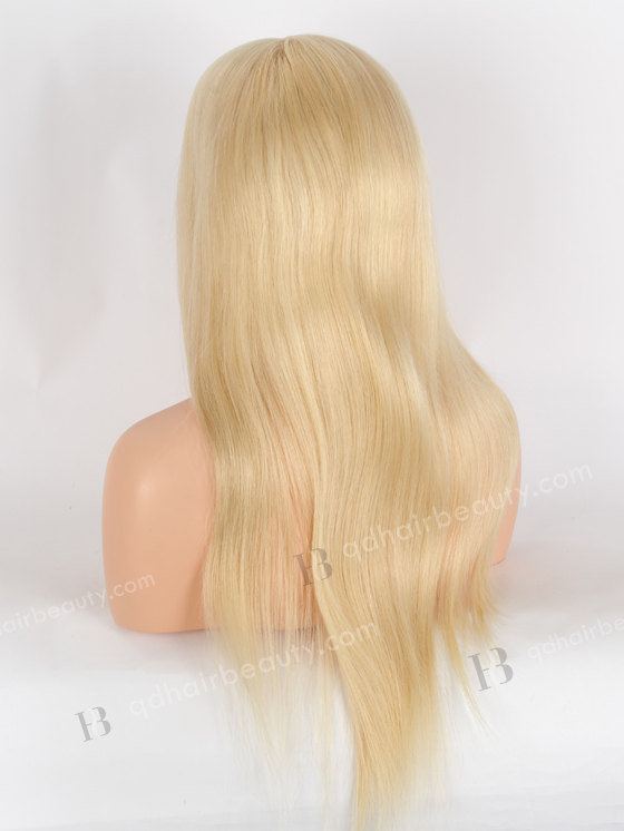 In Stock European Virgin Hair 20" Straight 613# Color Lace Front Silk Top Glueless Wig GLL-08043